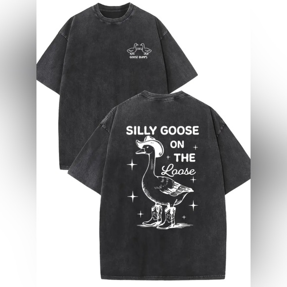 Other - Silly Goose On The Loose Goose Bird Goose Bumps T-Shirt Gray Unisex Adult 2X